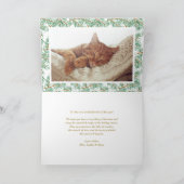 Waterverf Pine Needles Garland Foto Feestdagen Kaart (Binnen)