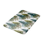Waterverf Pine Pattern Elegant Winter Badmat (Gekanteld)