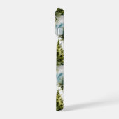 Waterverf Pine Pattern Elegant Winter iPhone 15 Case (Linkerkant)