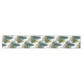 Waterverf Pine Pattern Elegant Winter Lange Tafelloper (Horizontaal)