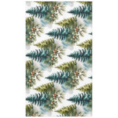 Waterverf Pine Pattern Elegant Winter Tafelkleed (Voorkant)