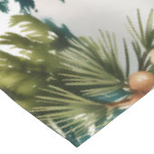 Waterverf Pine Pattern Elegant Winter Tafelkleed (Gekanteld)