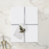Waterverf Pine Sprigs, Kerstcadeau Label Cadeaulabel (Met Touw)