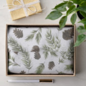 Waterverf Pine Sprigs, tissuepapier (Geschenk)