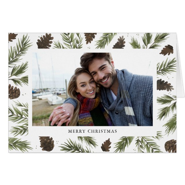 Waterverf Pine Springs, Foto Wenskaart (Voorkant Horizontaal)