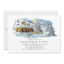 Waterverf Pine Tree Chic-kerstfeestdag