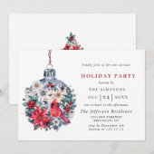 Waterverf Pine Tree Chic-kerstfeestdag Kaart (Voorkant / Achterkant)