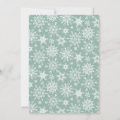 Waterverf Pine Tree Chic Kerstmis Vakantie Kaart (Achterkant)