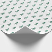 Waterverf Pine Tree Christmas Cadeaupapier (Hoek)