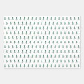 Waterverf Pine Tree Christmas Inpakpapier Vel (Voorkant)