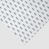 Waterverf Pine Tree Christmas Tissuepapier (Detail)