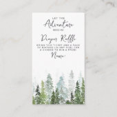 Waterverf Pine Tree Forest Baby shower Informatiekaartje (Voorkant)