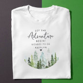 Waterverf Pine Tree Forest Baby shower T-shirt