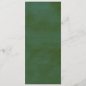 Waterverf Pine Tree Forest Wedding Menu Sjabloon Kaart (Achterkant)