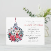 Waterverf Pine Tree-kerstfeestdag Kaart (Staand voorkant)