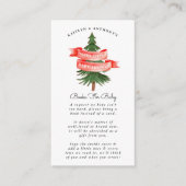 Waterverf Pine Tree Merry Little Baby shower Book Informatiekaartje (Voorkant)