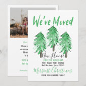 Waterverf Pine Tree Nieuw startpunt voor de Feestd Aankondiging (Voorkant / Achterkant)