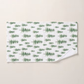 Waterverf Pine Tree Patroon Bad Handdoek (Handdoek)