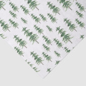 Waterverf Pine Tree Patroon Tissuepapier (Detail)