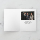 Waterverf Pine Tree Photo Business Christmas Feestdagen Kaart (Binnen)