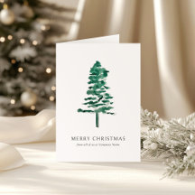 Waterverf Pine Tree Photo Business Christmas