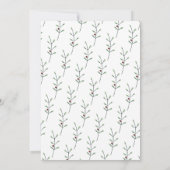 Waterverf Pine Tree Trimming Holiday Party Kaart (Achterkant)