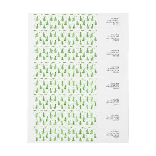 Waterverf Pine Trees (Vel)