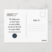 Waterverf Pine Trees Business Vrolijk kerstfeest Briefkaart (Achterkant)