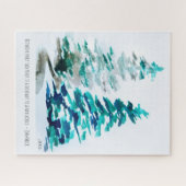 Waterverf Pine Trees John Muir Natuur Quote Legpuzzel (Horizontaal)