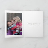 Waterverf Pine Trees kerstfoto Feestdagen Kaart (Binnen)