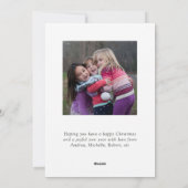 Waterverf Pine Trees kerstfoto Feestdagenkaart (Achterkant)