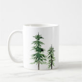 Waterverf Pine Trees Koffiemok (Links)