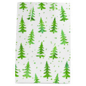 Waterverf Pine Trees Medium Cadeauzakje (Achterkant)