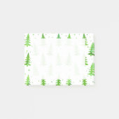 Waterverf Pine Trees Post-it® Notes (Voorkant)