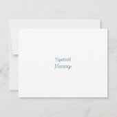 Waterverf Pine Trees Snowscape Bedankkaart (Achterkant)