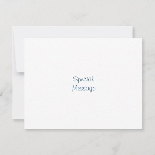 Waterverf Pine Trees Snowscape Bedankkaart (Achterkant)