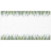 Waterverf Pine Trees Tafelkleed (Voorkant (Horizontaal))