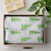 Waterverf Pine Trees Tissuepapier (Geschenk)