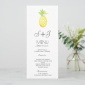 Waterverf Pineappel Tropische Oasis Fruit - Menu (Staand voorkant)