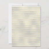 Waterverf Pineapple Pina Tropic Faux Folie Wedding Kaart (Achterkant)