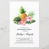Waterverf Pineapple Tropische Engagement Party (Voorkant)