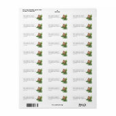 Waterverf Pinecone Vakantie retour adreslabels Etiket (Full Sheet)