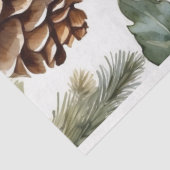 Waterverf Pinecones, boomtakken Natuur Collage Tissuepapier (Detail)