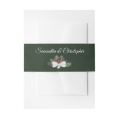 Waterverf Pinecones & takken Rustieke bruiloft Uitnodigingen Wikkel (Voorkant Voorbeeld)