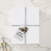 Waterverf Pines Gift Label Cadeaulabel (Met Touw)