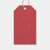 Waterverf Pinguïn met kerstfeestdag Cadeaulabel (Achterkant)