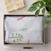 Waterverf Pinguïn Met Kerstverlichting Tissuepapier (Geschenk)