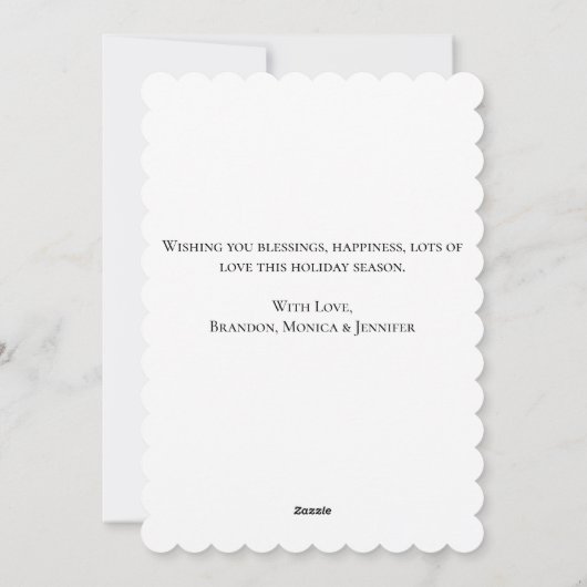 Waterverf Pinguïn Vrolijk Kerstfeest Vrolijk helde Feestdagenkaart (Achterkant)