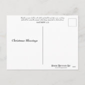 Waterverf pinguïns alles is rustig alles is helder feestdagenkaart (Achterkant)