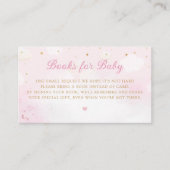 Waterverf Pink Boho Teddy Bear Boeken voor Baby Informatiekaartje (Voorkant)